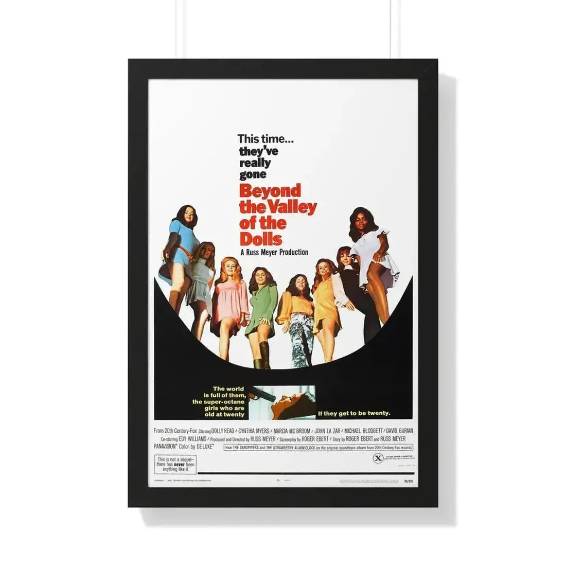 BEYOND THE VALLEY OF THE DOLLS 1970 - Framed Movie Poster - The Sticker Space