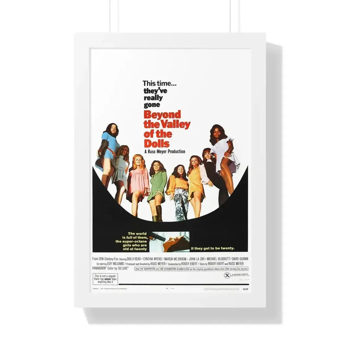 BEYOND THE VALLEY OF THE DOLLS 1970 - Framed Movie Poster - The Sticker Space