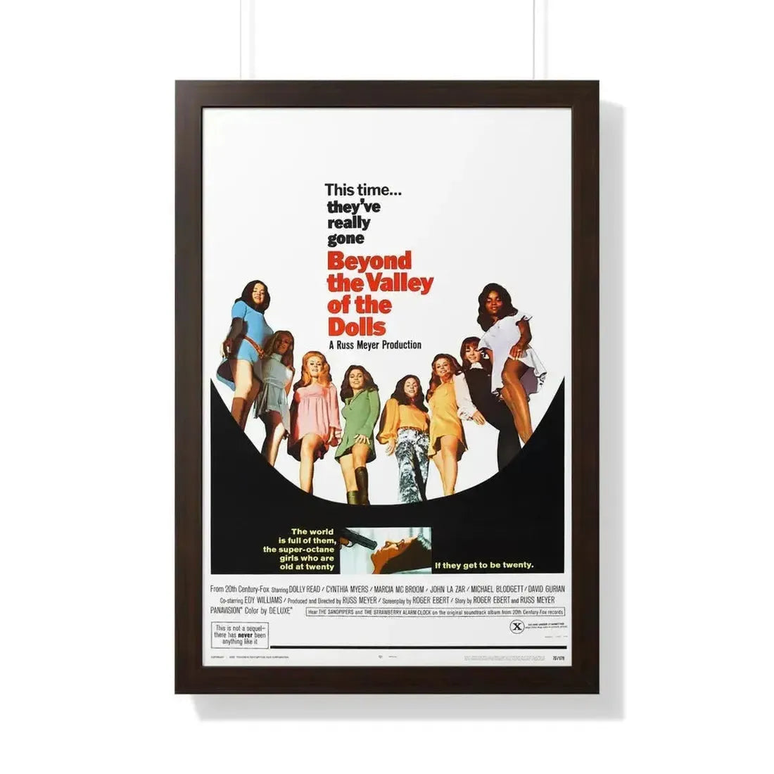 BEYOND THE VALLEY OF THE DOLLS 1970 - Framed Movie Poster - The Sticker Space