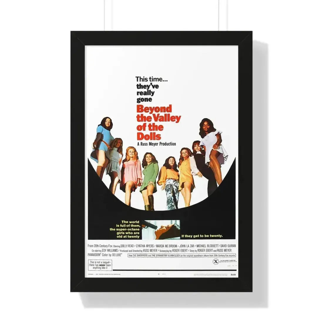 BEYOND THE VALLEY OF THE DOLLS 1970 - Framed Movie Poster - The Sticker Space
