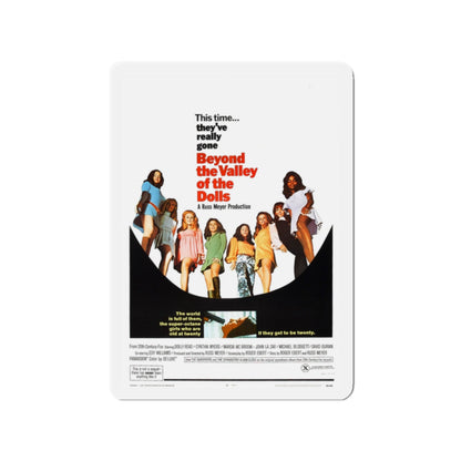 BEYOND THE VALLEY OF THE DOLLS 1970 Movie Poster - Die-Cut Magnet-2" x 2"-The Sticker Space