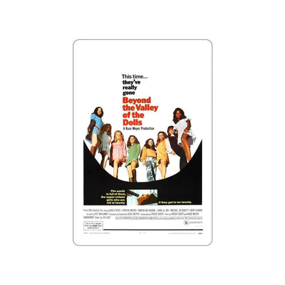 BEYOND THE VALLEY OF THE DOLLS 1970 Movie Poster STICKER Vinyl Die-Cut Decal - The Sticker Space