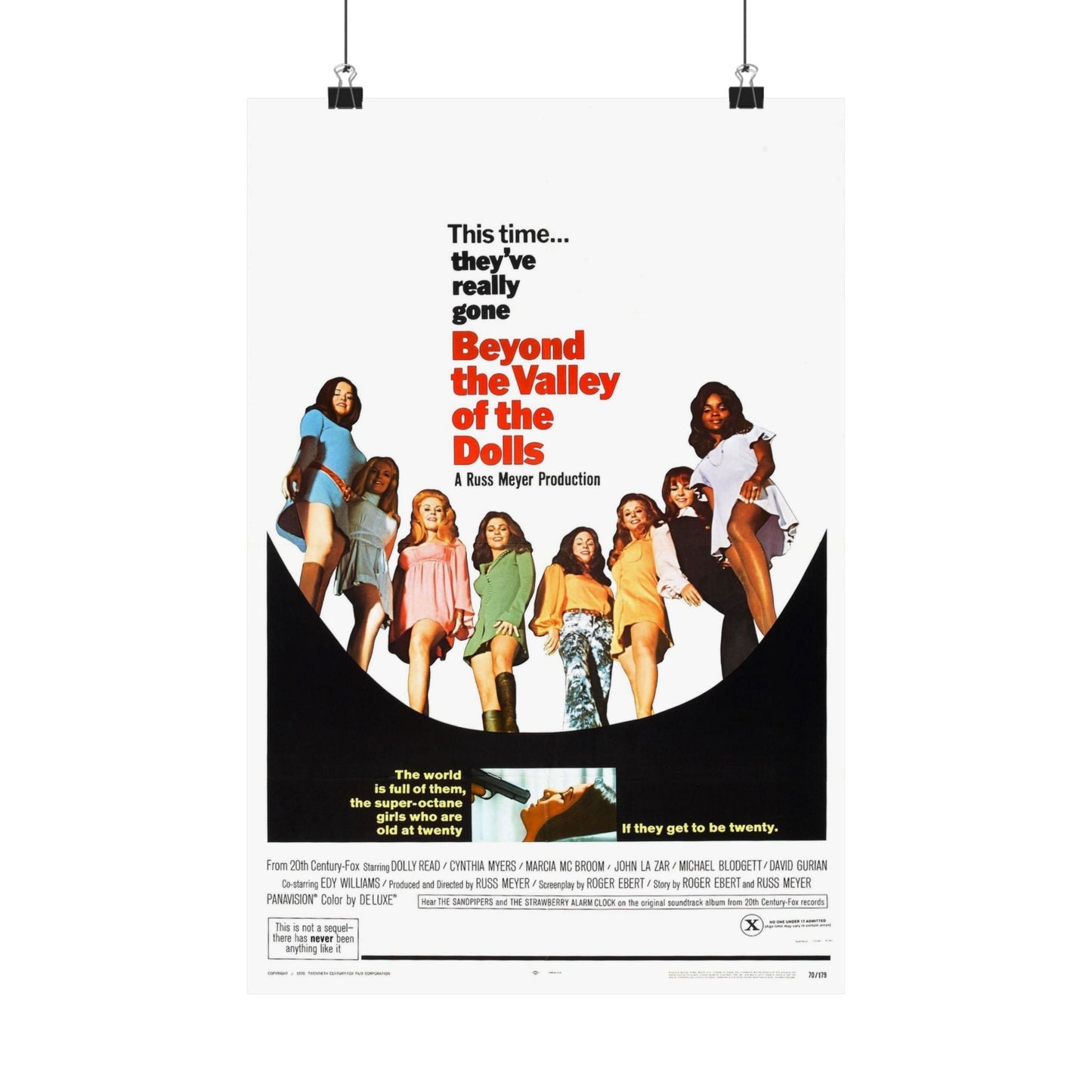 BEYOND THE VALLEY OF THE DOLLS 1970 - Paper Movie Poster-12″ x 18″-The Sticker Space