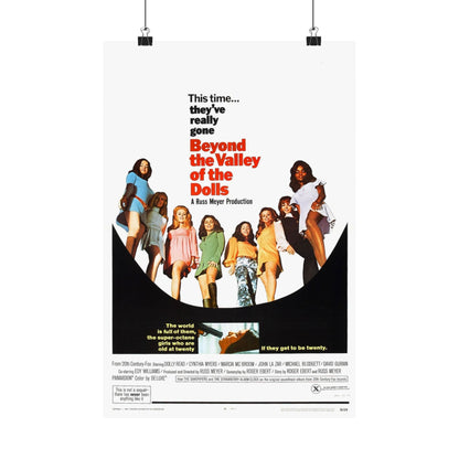 BEYOND THE VALLEY OF THE DOLLS 1970 - Paper Movie Poster-12″ x 18″-The Sticker Space