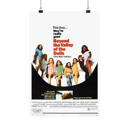 BEYOND THE VALLEY OF THE DOLLS 1970 - Paper Movie Poster 12″ x 18″ Matte - The Sticker Space