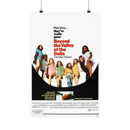 BEYOND THE VALLEY OF THE DOLLS 1970 - Paper Movie Poster 16″ x 24″ Matte - The Sticker Space