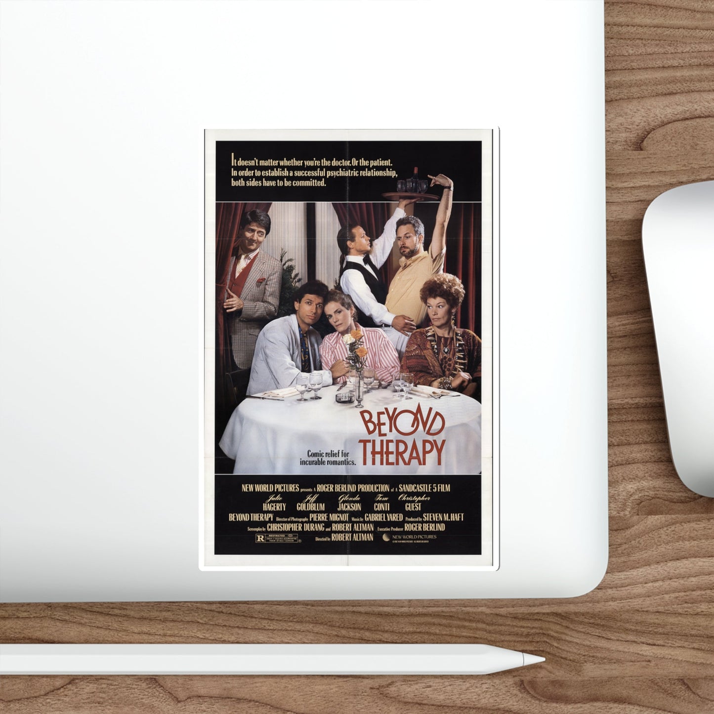 Beyond Therapy 1987 Movie Poster STICKER Vinyl Die-Cut Decal-The Sticker Space