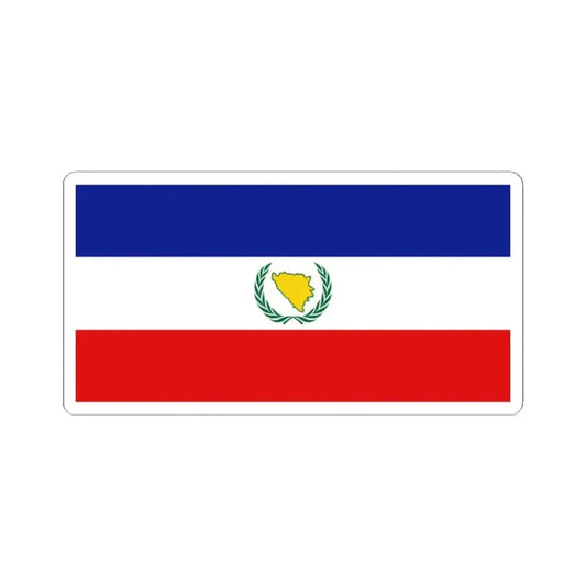 BH Fourth Alternative Flag of Second Proposal (Bosnia and Herzegovina) STICKER Vinyl Kiss-Cut Decal 2 Inch White - The Sticker Space