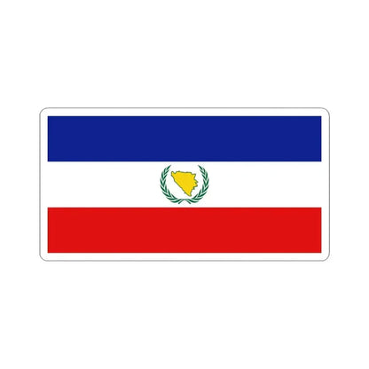 BH Fourth Alternative Flag of Second Proposal (Bosnia and Herzegovina) STICKER Vinyl Kiss-Cut Decal 6 Inch White - The Sticker Space