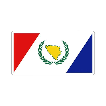 BH Third Alternative Flag of Second Proposal (Bosnia and Herzegovina) STICKER Vinyl Kiss-Cut Decal 3 Inch White - The Sticker Space