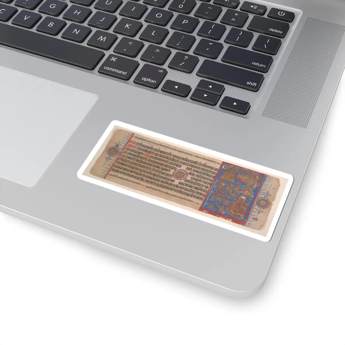 Bhadrabahu - Leaf from a Kalpa Sutra (Jain Book of Rituals) - 15th century v1 - STICKER Vinyl Kiss-Cut Decal
