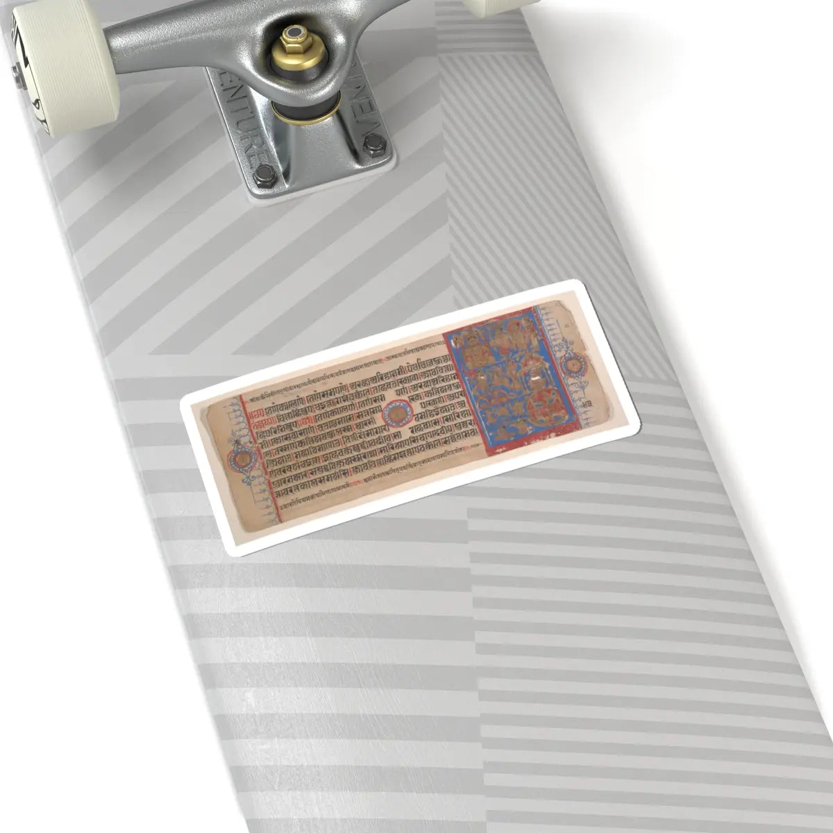 Bhadrabahu - Leaf from a Kalpa Sutra (Jain Book of Rituals) - 15th century v1 - STICKER Vinyl Kiss-Cut Decal