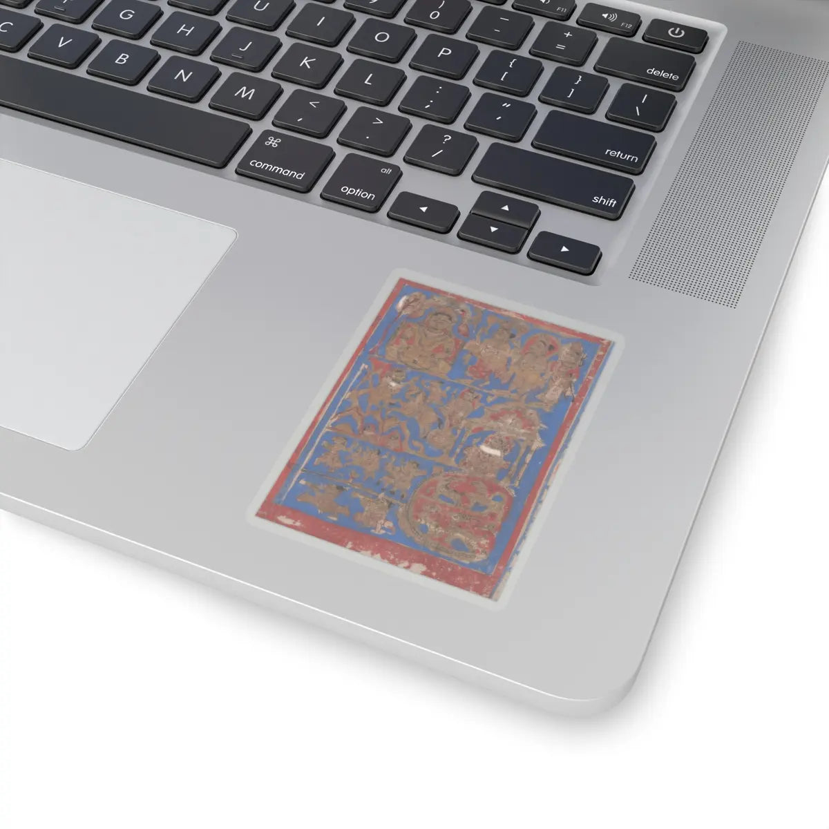 Bhadrabahu - Leaf from a Kalpa Sutra (Jain Book of Rituals) - 15th century v3 - STICKER Vinyl Kiss-Cut Decal