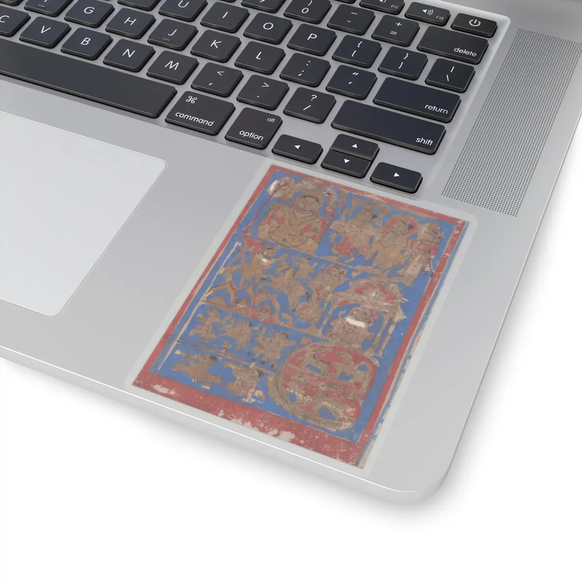 Bhadrabahu - Leaf from a Kalpa Sutra (Jain Book of Rituals) - 15th century v3 - STICKER Vinyl Kiss-Cut Decal