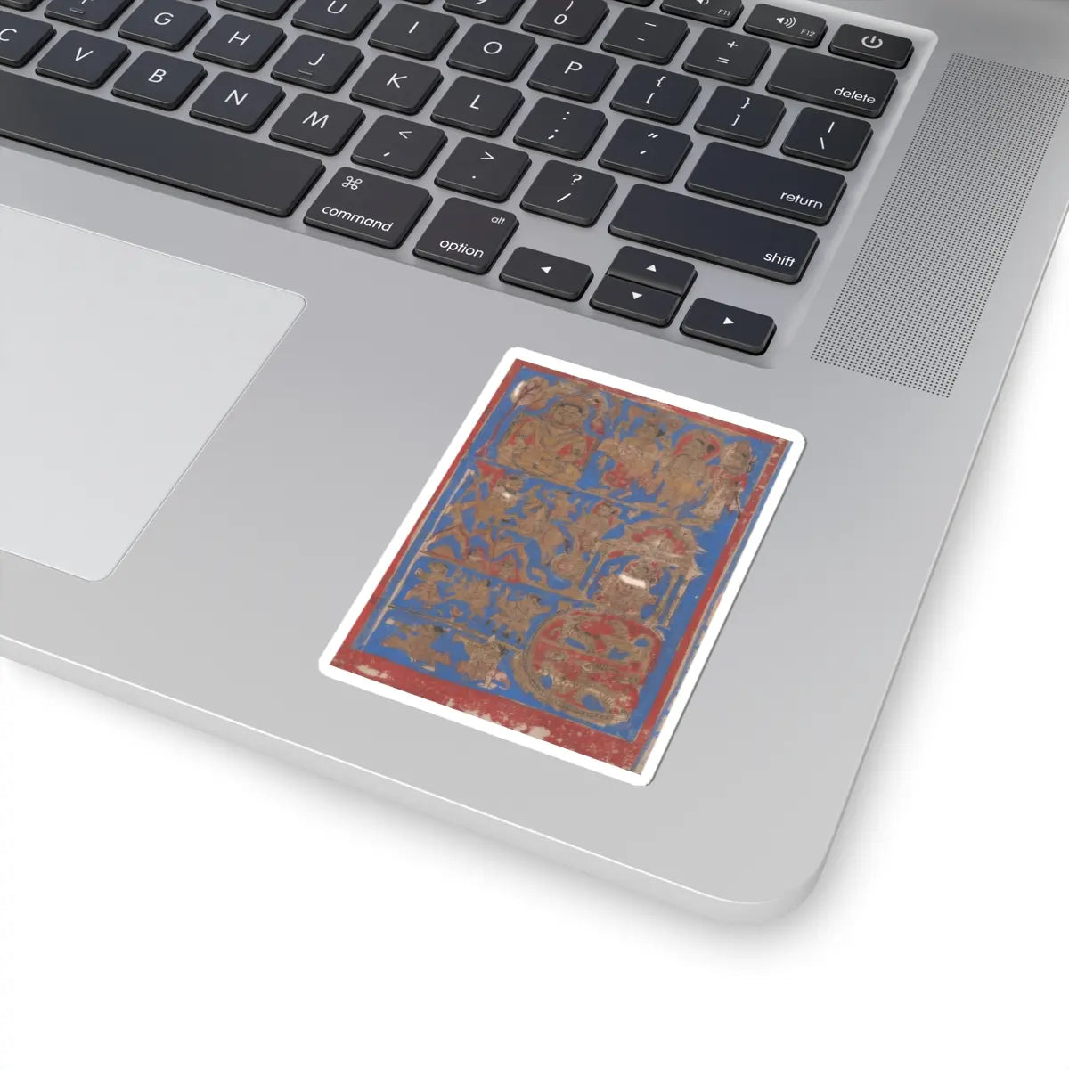 Bhadrabahu - Leaf from a Kalpa Sutra (Jain Book of Rituals) - 15th century v3 - STICKER Vinyl Kiss-Cut Decal