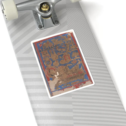 Bhadrabahu - Leaf from a Kalpa Sutra (Jain Book of Rituals) - 15th century v4 - STICKER Vinyl Kiss-Cut Decal