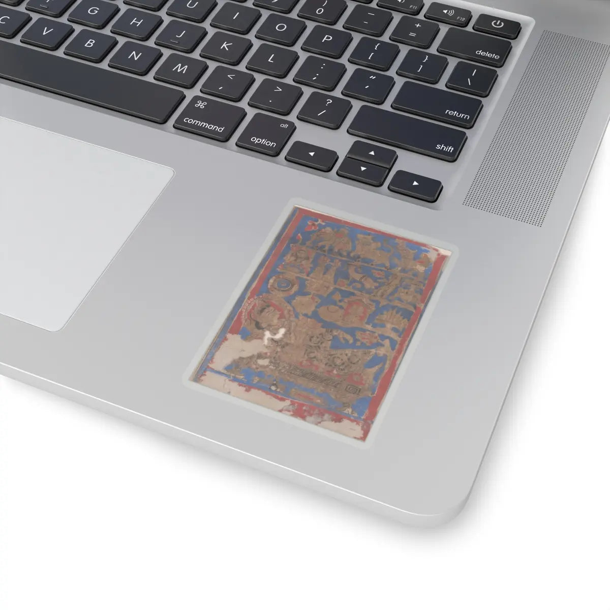 Bhadrabahu - Leaf from a Kalpa Sutra (Jain Book of Rituals) - 15th century v4 - STICKER Vinyl Kiss-Cut Decal