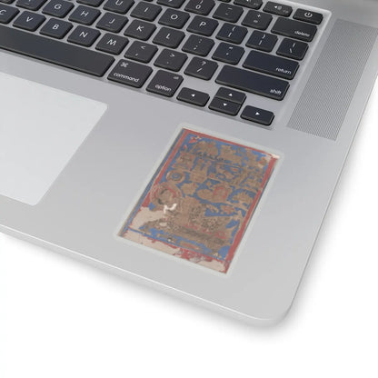 Bhadrabahu - Leaf from a Kalpa Sutra (Jain Book of Rituals) - 15th century v4 - STICKER Vinyl Kiss-Cut Decal
