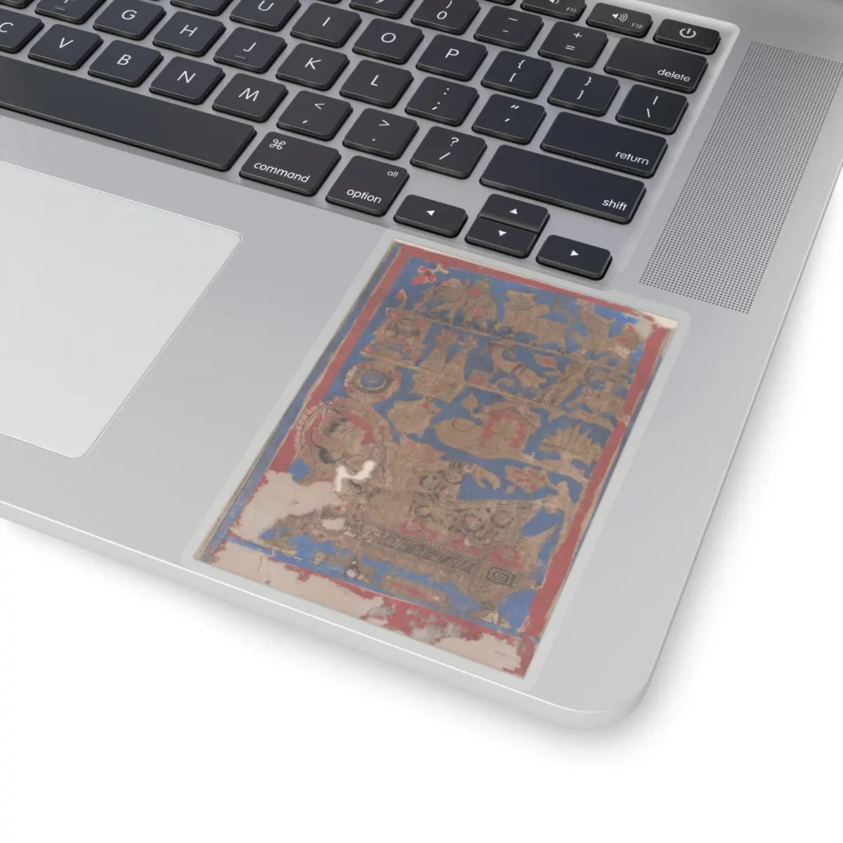Bhadrabahu - Leaf from a Kalpa Sutra (Jain Book of Rituals) - 15th century v4 - STICKER Vinyl Kiss-Cut Decal