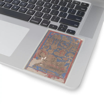 Bhadrabahu - Leaf from a Kalpa Sutra (Jain Book of Rituals) - 15th century v4 - STICKER Vinyl Kiss-Cut Decal