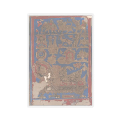 Bhadrabahu - Leaf from a Kalpa Sutra (Jain Book of Rituals) - 15th century v4 - STICKER Vinyl Kiss-Cut Decal