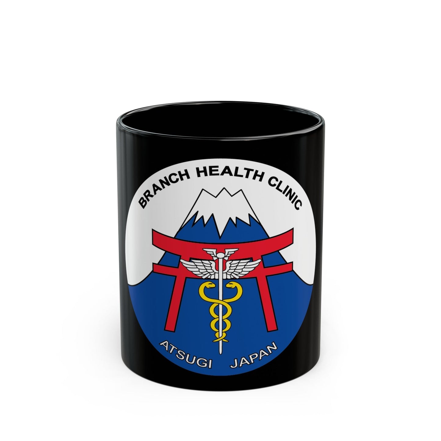 BHC Atsugi Japan (U.S. Navy) Black Coffee Mug-11oz-The Sticker Space