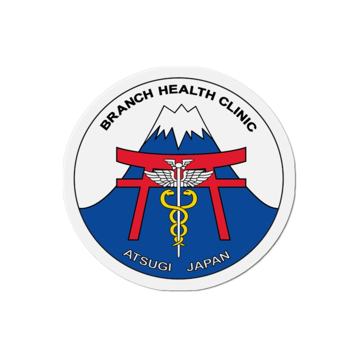 BHC Atsugi Japan (U.S. Navy) Die-Cut Magnet-2" x 2"-The Sticker Space