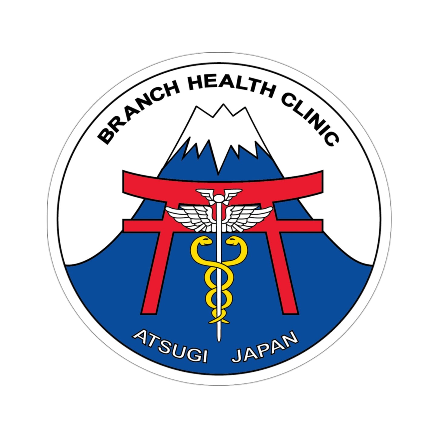 BHC Atsugi Japan (U.S. Navy) STICKER Vinyl Die-Cut Decal-3 Inch-The Sticker Space