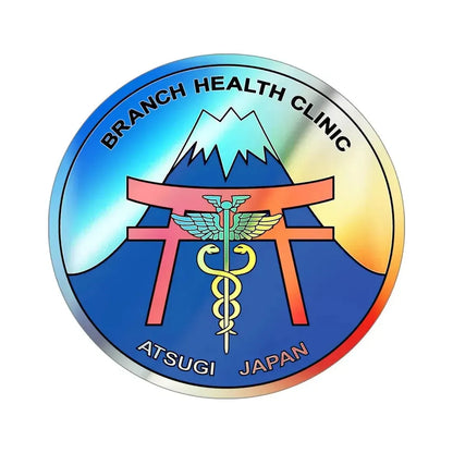 BHC Atsugi Japan (U.S. Navy) Holographic STICKER Die-Cut Vinyl Decal 4 Inch Holographic - The Sticker Space