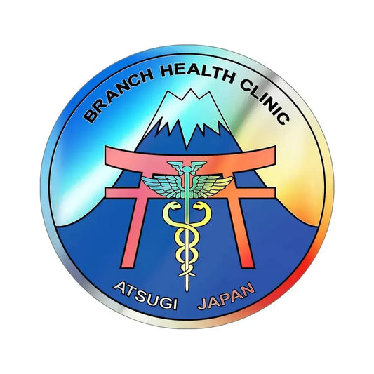 BHC Atsugi Japan (U.S. Navy) Holographic STICKER Die-Cut Vinyl Decal 6 Inch Holographic - The Sticker Space