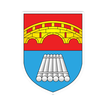 BIA Mosty COA (Belarus) (Coat of Arms) STICKER Vinyl Kiss-Cut Decal 2 Inch White - The Sticker Space