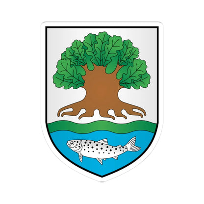 BIA Ostrowiec COA (Belarus) (Coat of Arms) STICKER Vinyl Kiss-Cut Decal 3 Inch White - The Sticker Space