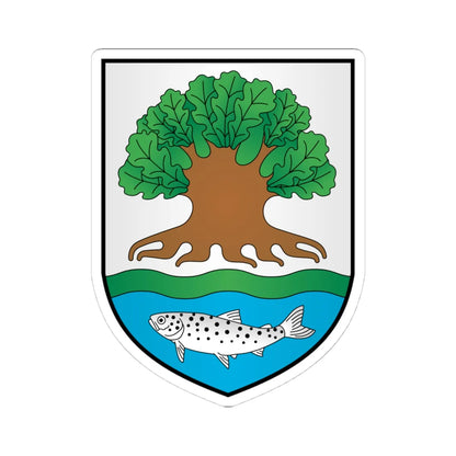 BIA Ostrowiec COA (Belarus) (Coat of Arms) STICKER Vinyl Kiss-Cut Decal 4 Inch White - The Sticker Space