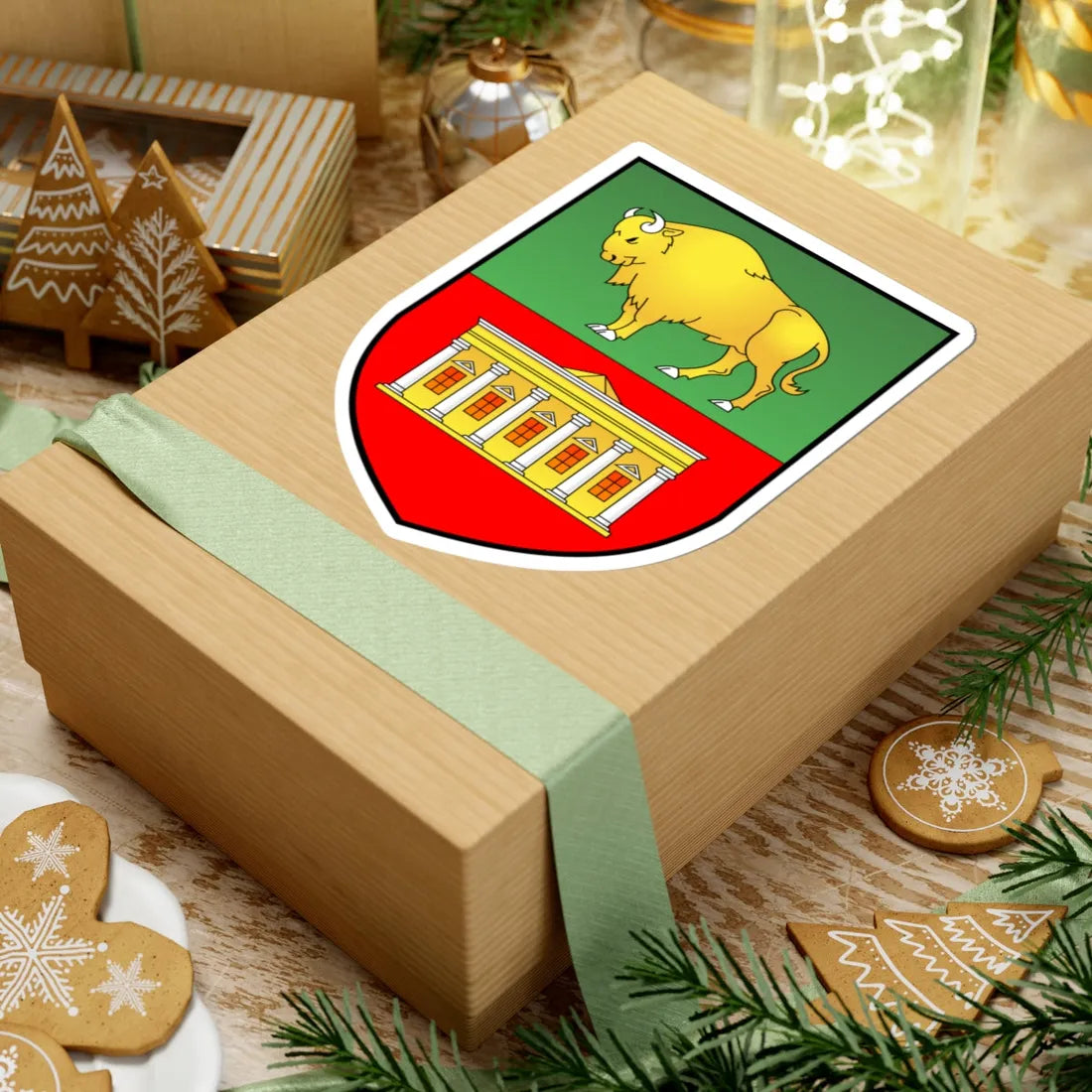 BIA Świsłocz COA (Belarus) (Coat of Arms) STICKER Vinyl Kiss-Cut Decal - The Sticker Space