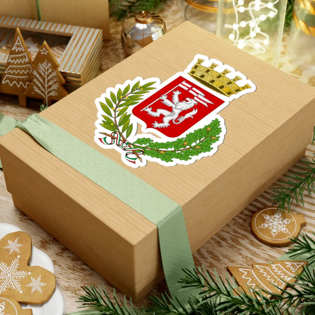 Bibbiena-Stemma (Italy) (Coat of Arms) STICKER Vinyl Kiss-Cut Decal - The Sticker Space