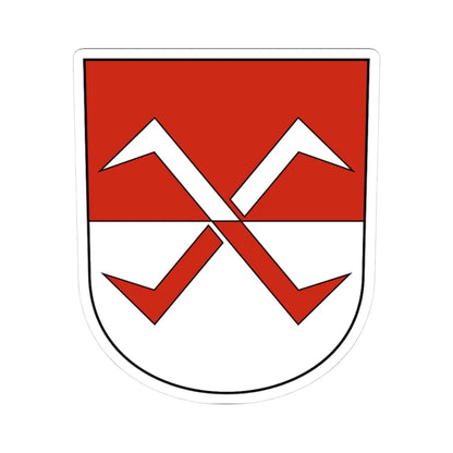 Biberist-blazon (Switzerland) (Coat of Arms) STICKER Vinyl Kiss-Cut Decal 3 Inch White - The Sticker Space