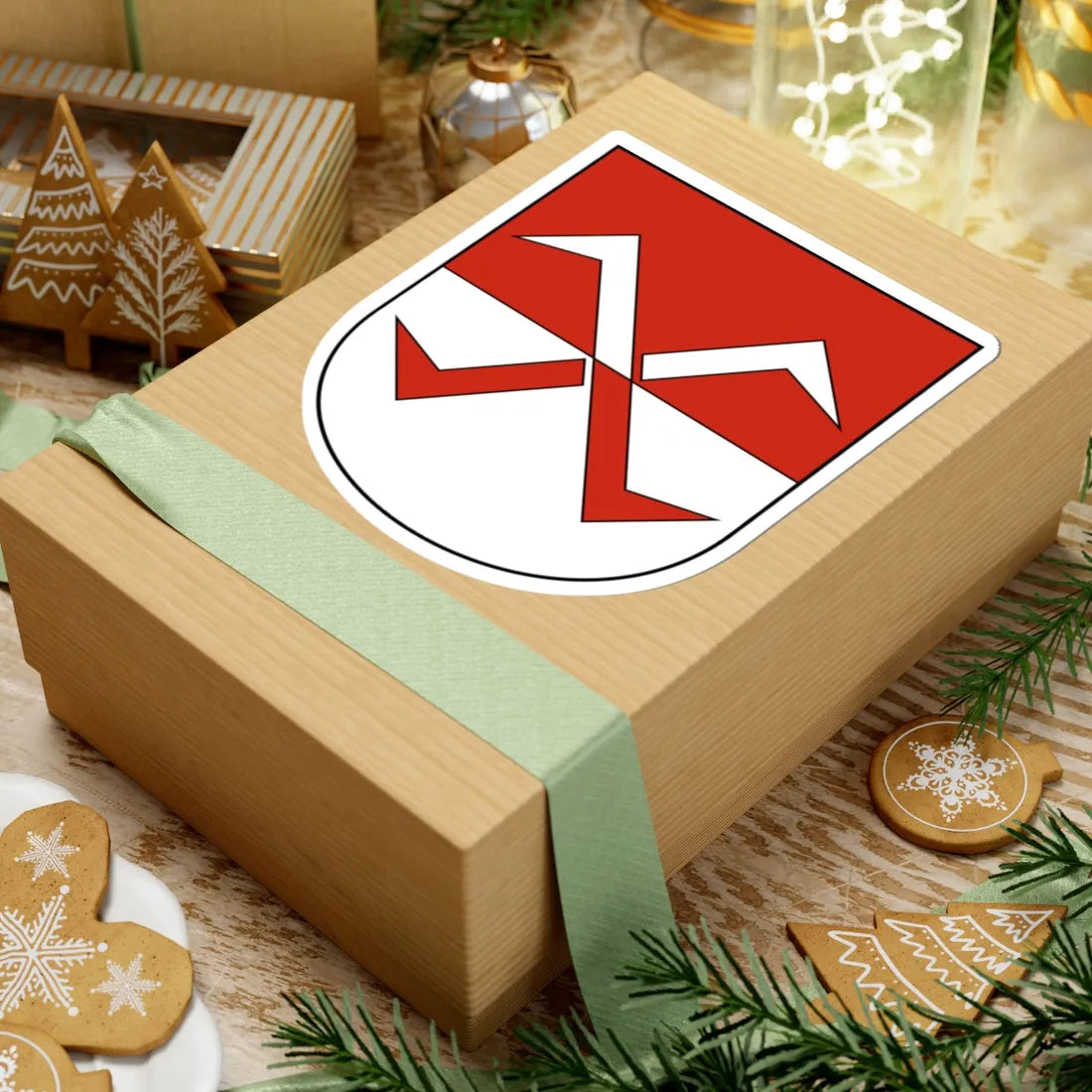 Biberist-blazon (Switzerland) (Coat of Arms) STICKER Vinyl Kiss-Cut Decal - The Sticker Space