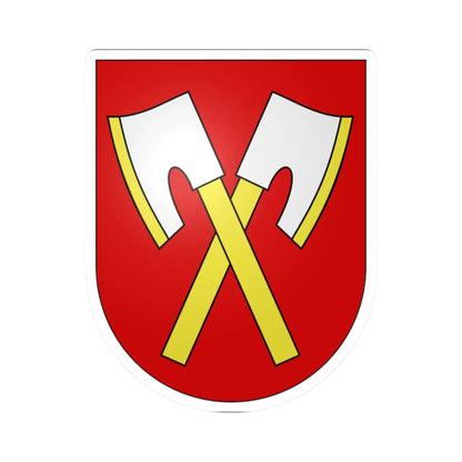 Biel district-coat of arms (Switzerland) (Coat of Arms) STICKER Vinyl Kiss-Cut Decal 2 Inch White - The Sticker Space