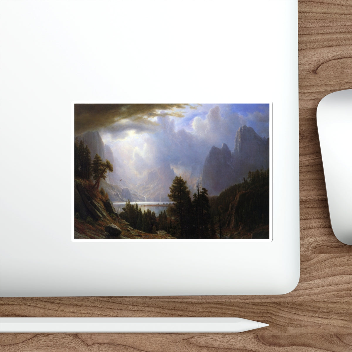 BIERSTADT, Albert - Landscape (Artwork) STICKER Vinyl Die-Cut Decal-The Sticker Space