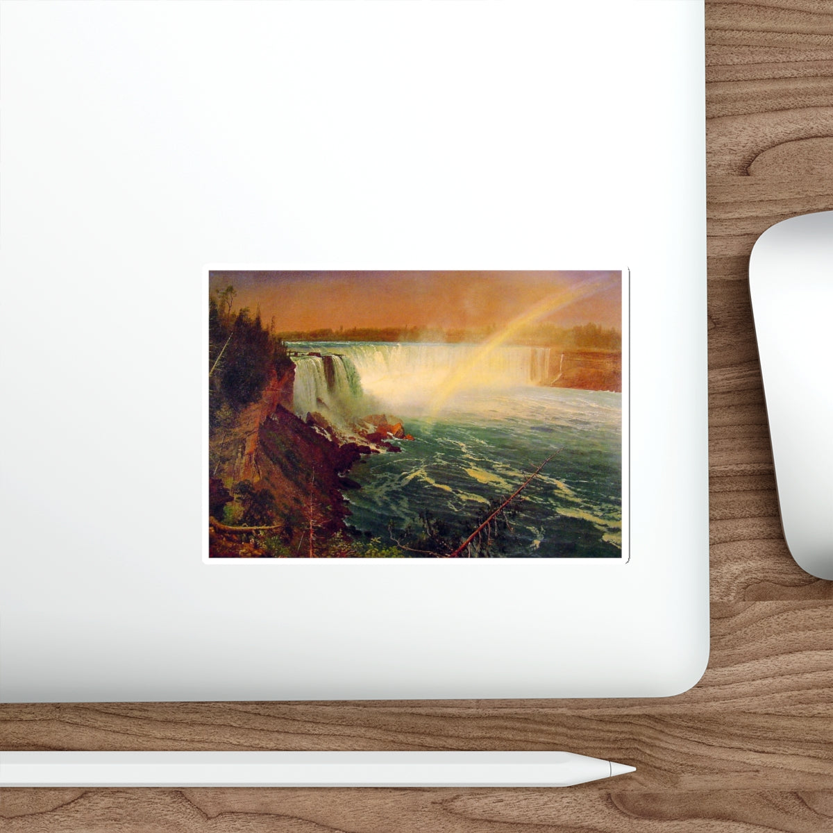 BIERSTADT, Albert - Niagra (Artwork) STICKER Vinyl Die-Cut Decal-The Sticker Space