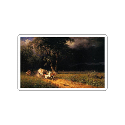 BIERSTADT, Albert - The Ambush (Artwork) STICKER Vinyl Die-Cut Decal-White-The Sticker Space