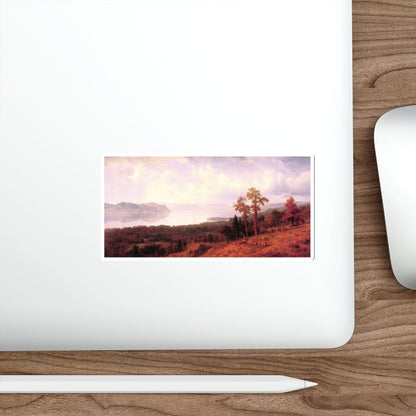 BIERSTADT, Albert - View of the Hudson (Artwork) STICKER Vinyl Die-Cut Decal-The Sticker Space