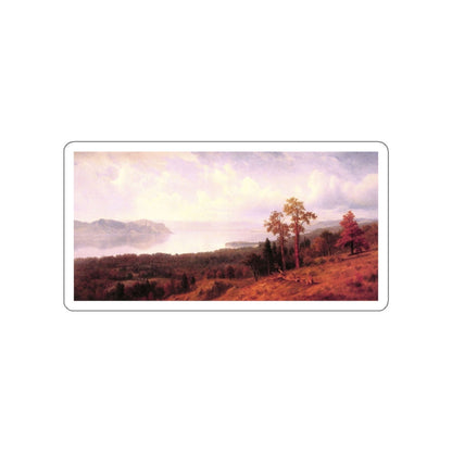 BIERSTADT, Albert - View of the Hudson (Artwork) STICKER Vinyl Die-Cut Decal-White-The Sticker Space