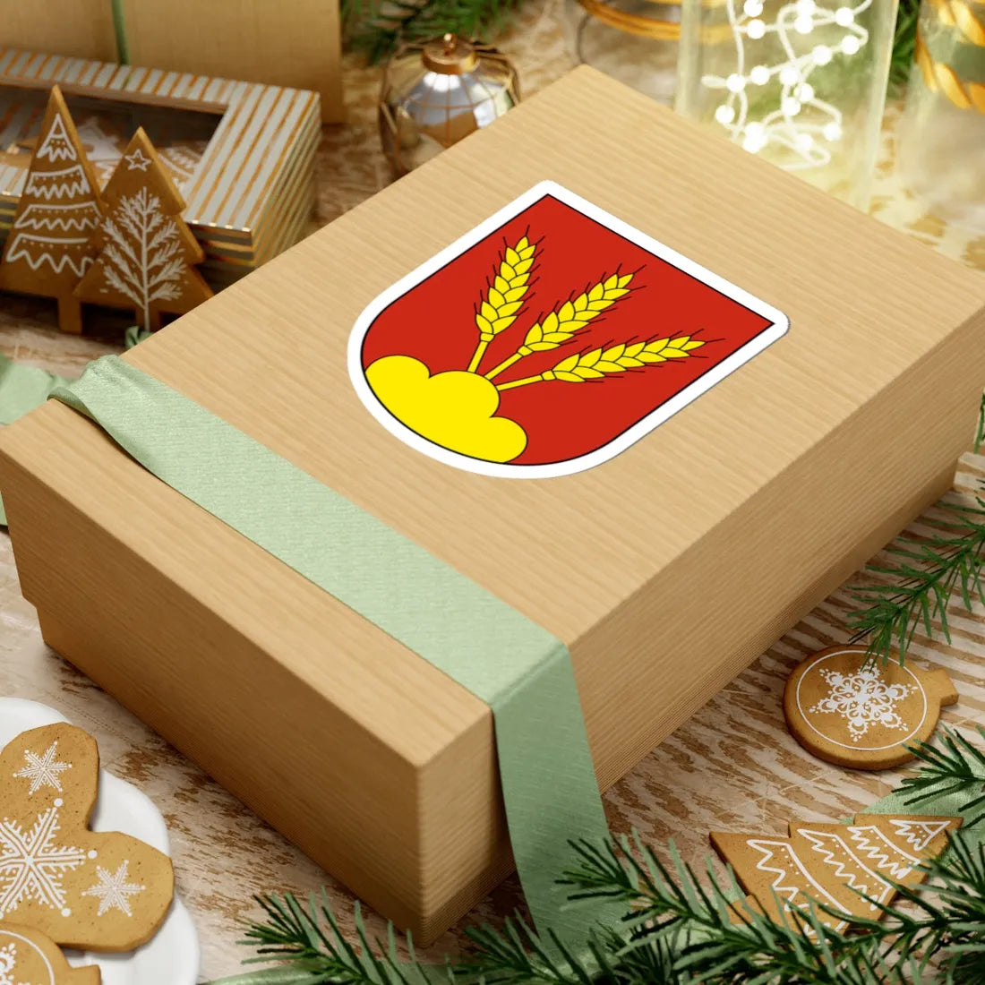 Biezwil-blazon (Switzerland) (Coat of Arms) STICKER Vinyl Kiss-Cut Decal - The Sticker Space