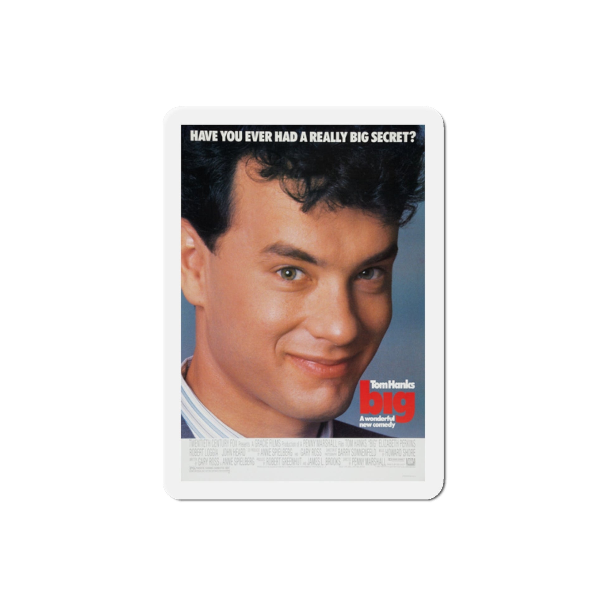 Big 1988 Movie Poster Die-Cut Magnet-2" x 2"-The Sticker Space