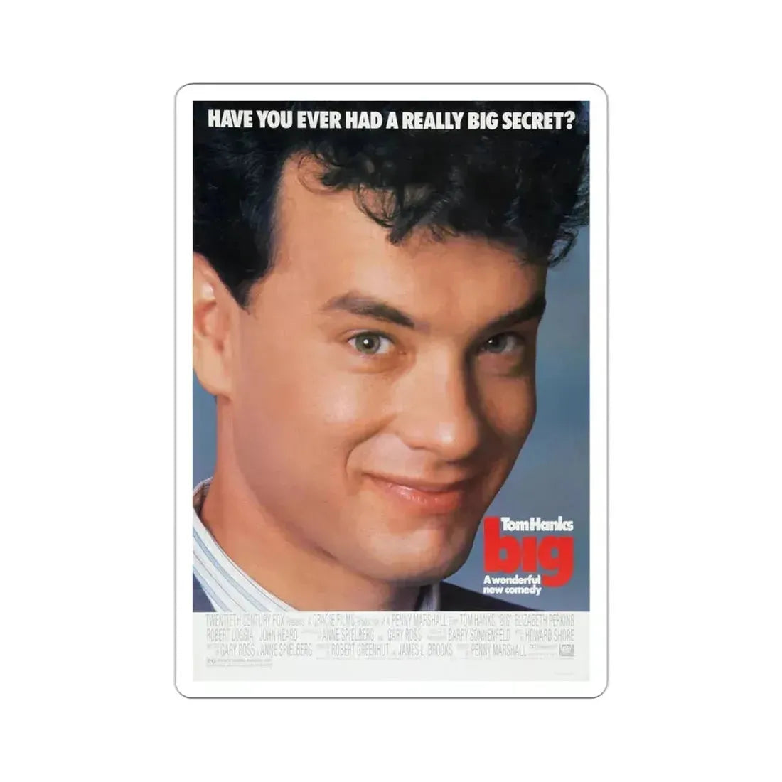 Big 1988 Movie Poster STICKER Vinyl Die-Cut Decal 3 Inch - The Sticker Space