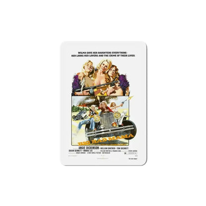 Big Bad Mama 1974 Movie Poster Refrigerator Magnet 4 Inch - The Sticker Space