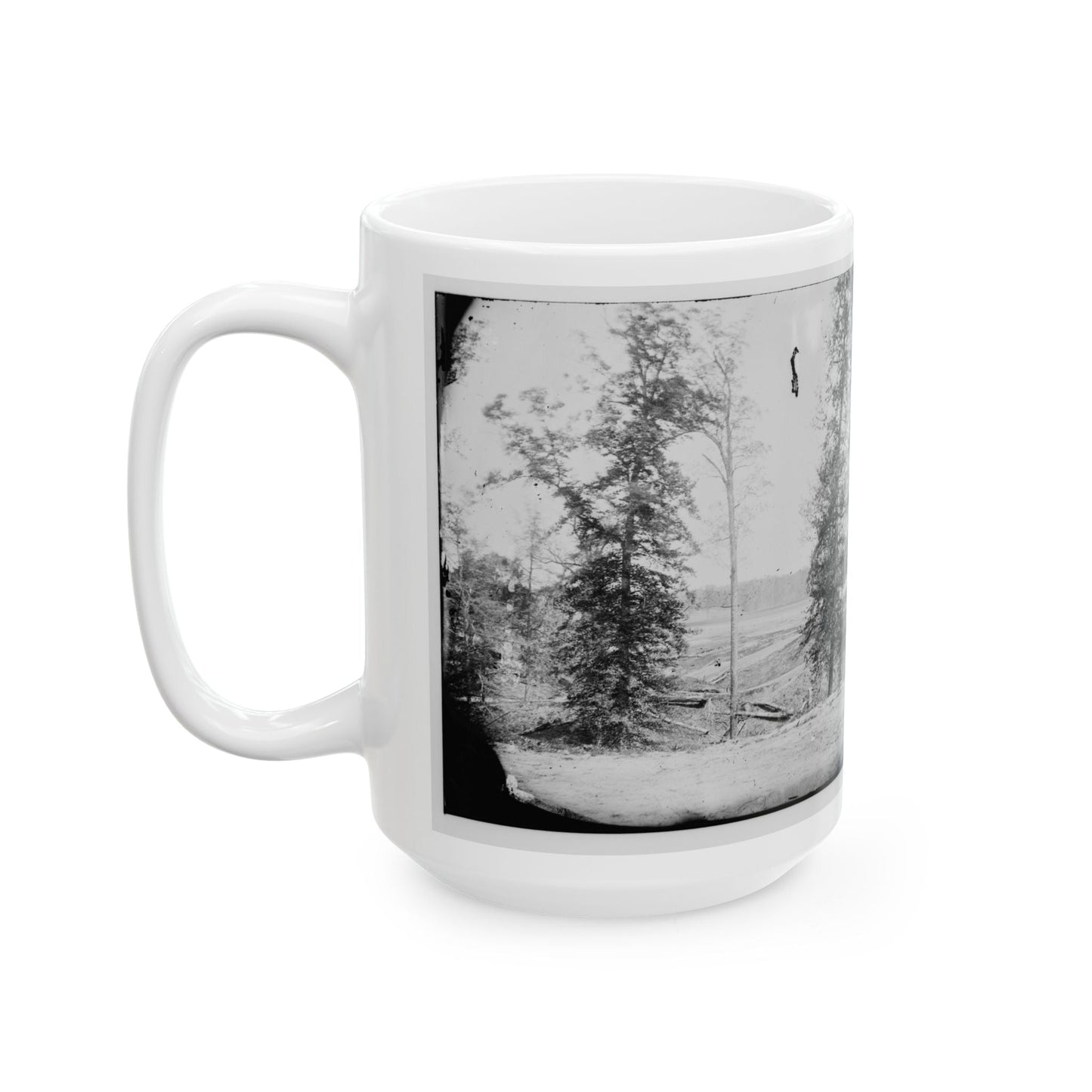 Big Black River, Miss. Battlefield Of May 17, 1863 (U.S. Civil War) White Coffee Mug-The Sticker Space