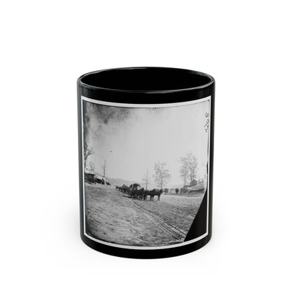 Big Black River Station, Miss. Wagons And Sheds (U.S. Civil War) Black Coffee Mug