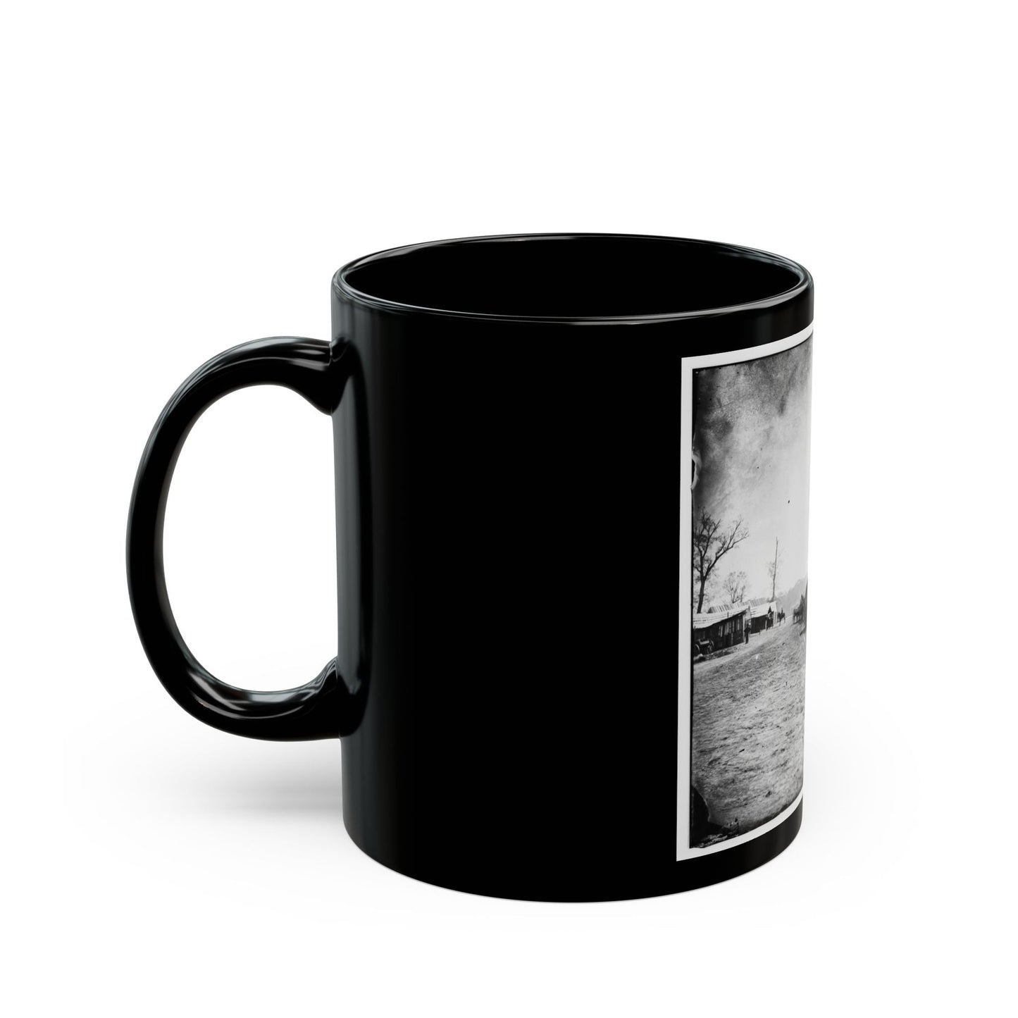 Big Black River Station, Miss. Wagons And Sheds (U.S. Civil War) Black Coffee Mug